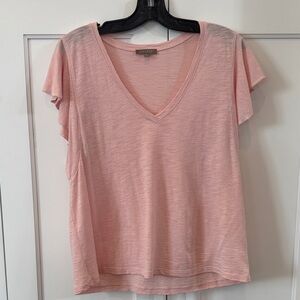 Lilla P Soft Pink V-Neck Short Sleeve Tee size XL
